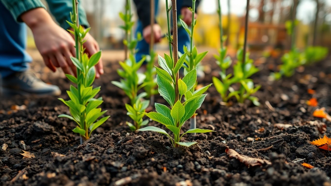 Caring for newly planted trees in Chatham-Kent during spring and fall for strong growth.